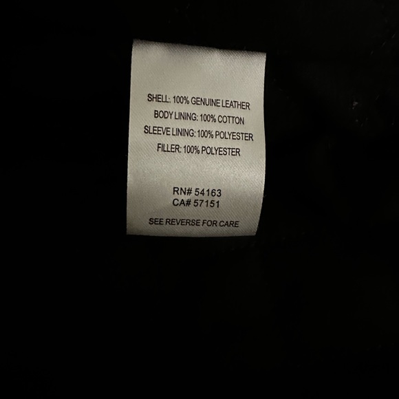 Leather Calvin Klein jacket - Picture 2 of 2